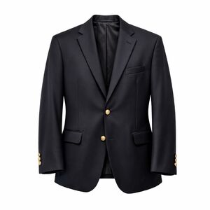 Elegant Black Ralph Lauren Club Jacket Suit Blazer with Gold Accents Bottons
